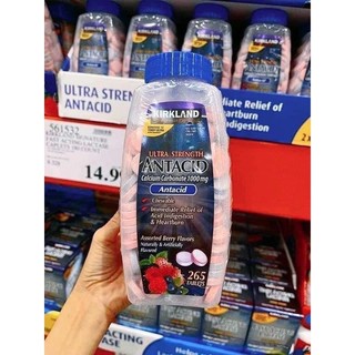 Viên nhai chống đầy hơi Kirkland Ultra Strength Antacid 265 viên