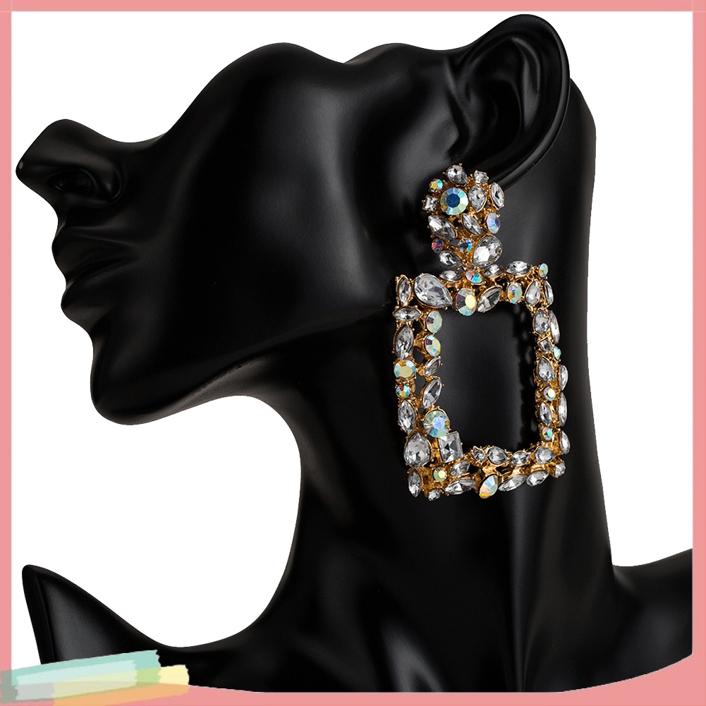 Khuyên tai đính đá phong cách Bohemian dành cho nữ