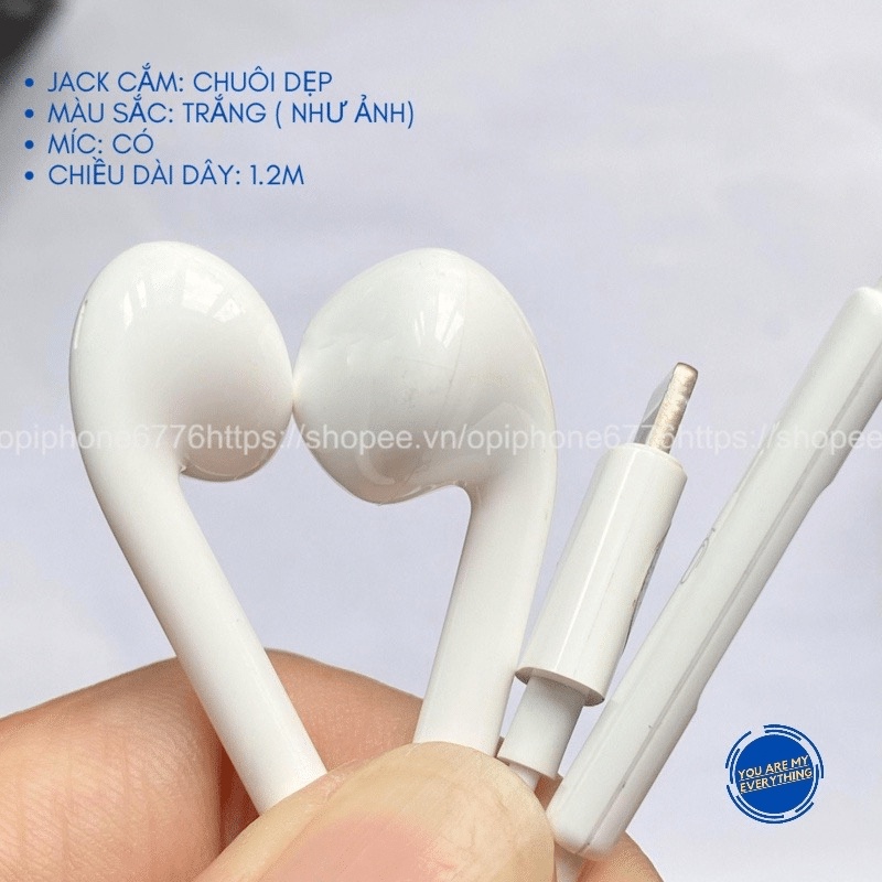 Tai nghe 7plus/8plus/x/xsmax tương thích với dòng 7plus/x/xsmax/11promax/12promax/13 promax