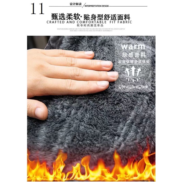 Áo Khoác Denim Lót Lông Cừu Dày Dặn Giữ Ấm Chống Mòn Thời Trang Mùa Đông Cho Nam Trung Niên