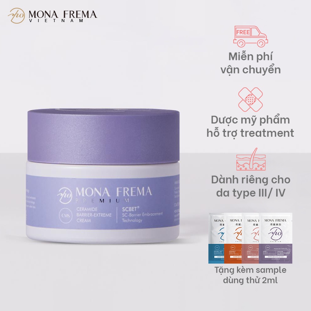 Kem Dưỡng Khóa Ẩm Cho Da Mona Frema CMS Ceramide Barrier Extreme Cream 50g