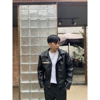 BOMBER CROPPED LEATHER JACKET BCJ01