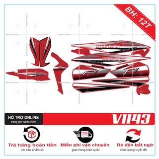Tem rời vision 2016 dán xe đỏ 1143 - thu decal