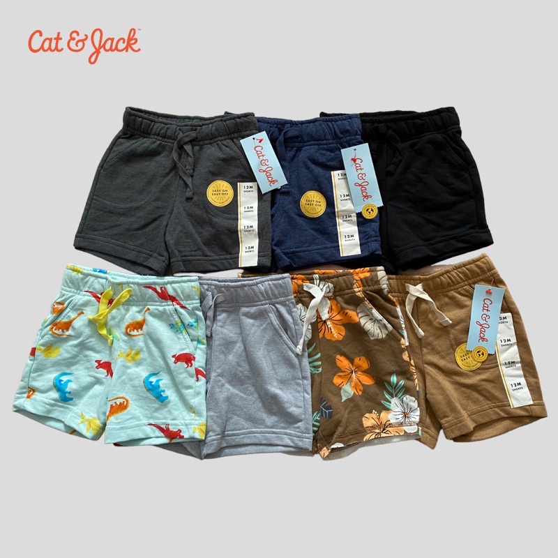 Quần đùi, quần short thun da cá bé trai C.at & Jack