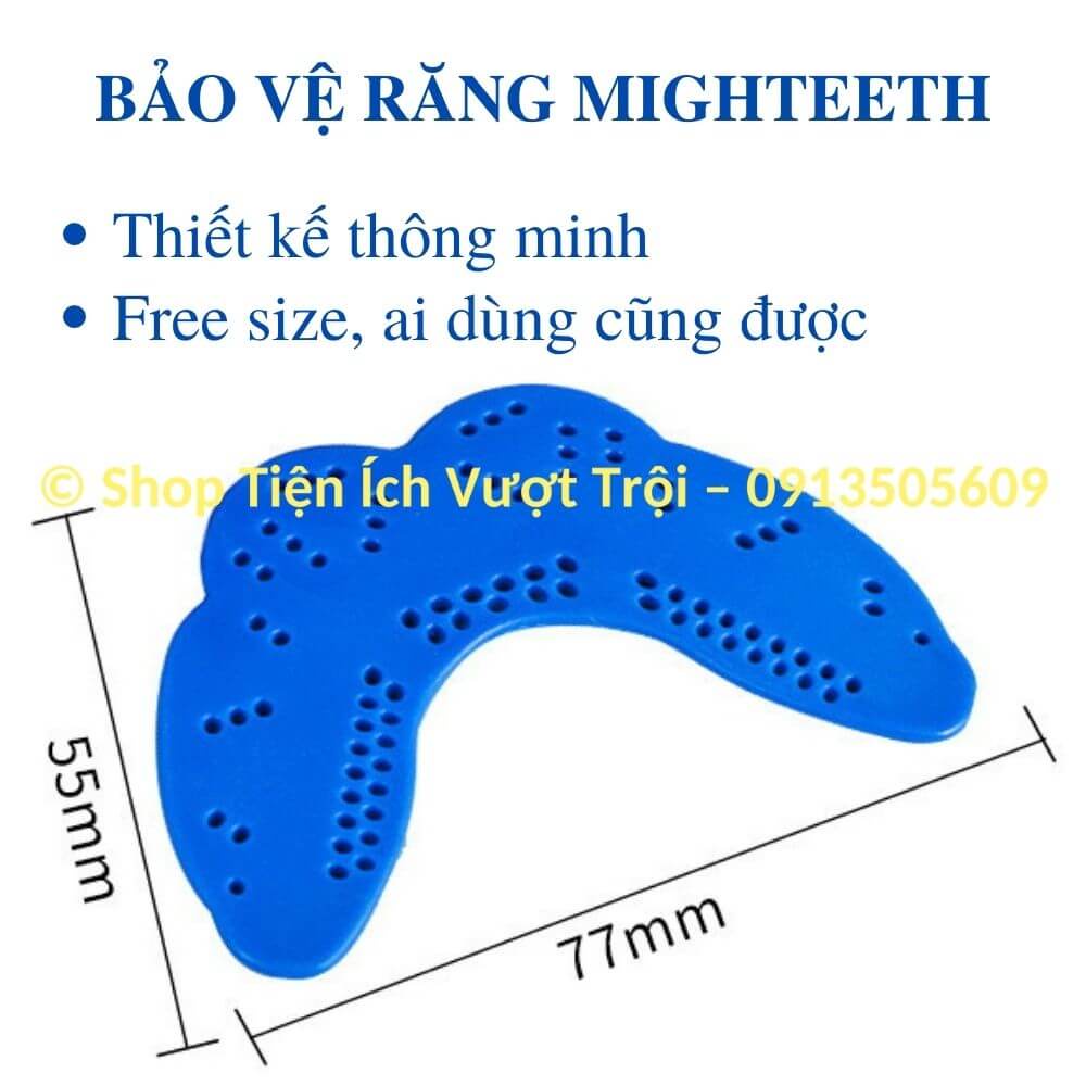 Chống sốc, giảm chấn động răng khi chơi thể thao, chống nghiến răng, bảo vệ răng Mighteeth 6-Tiện Ích Vượt Trội