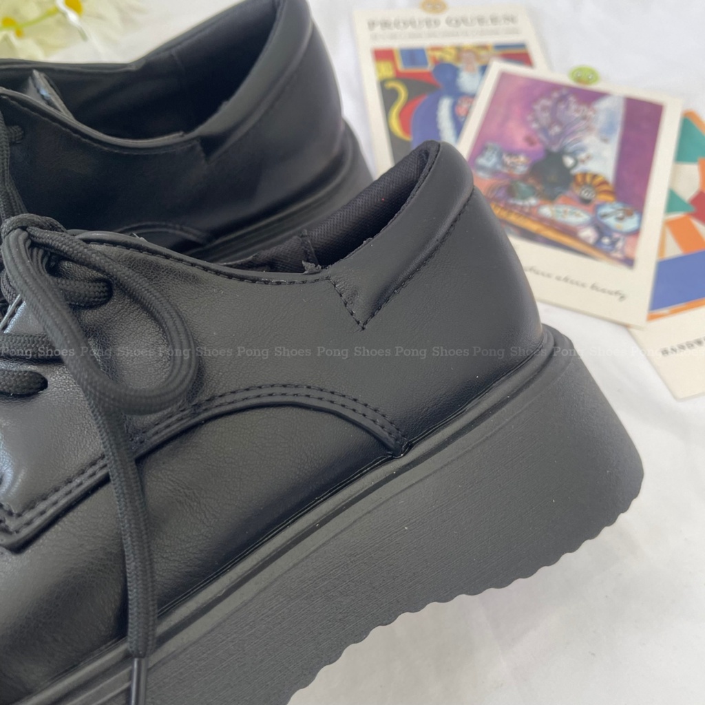 Giày Oxford Pong Shoes phong cách basic, dễ thương _FULL BOX - Mã 1502