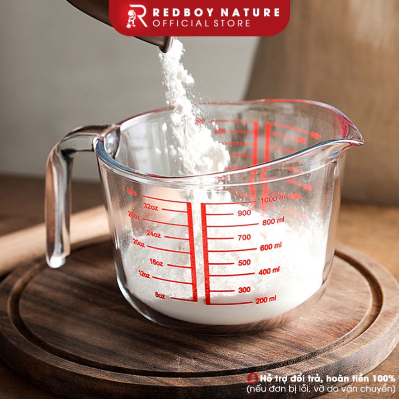 Ca thủy tinh đo lường. Ca đo thủy tinh chịu nhiệt