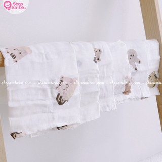 Set 6 Khăn Mặt Aden Sợi Tre 100%