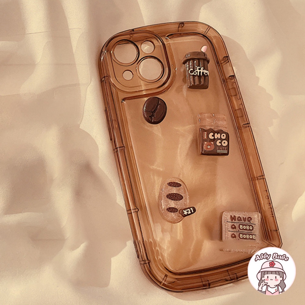 Ốp Điện Thoại TPU Mềm Mỏng Hình Hạt Cà Phê 3D Cho IPhone 14 Pro Max 11 7Plus 13 12 11 Pro Max X XS XR