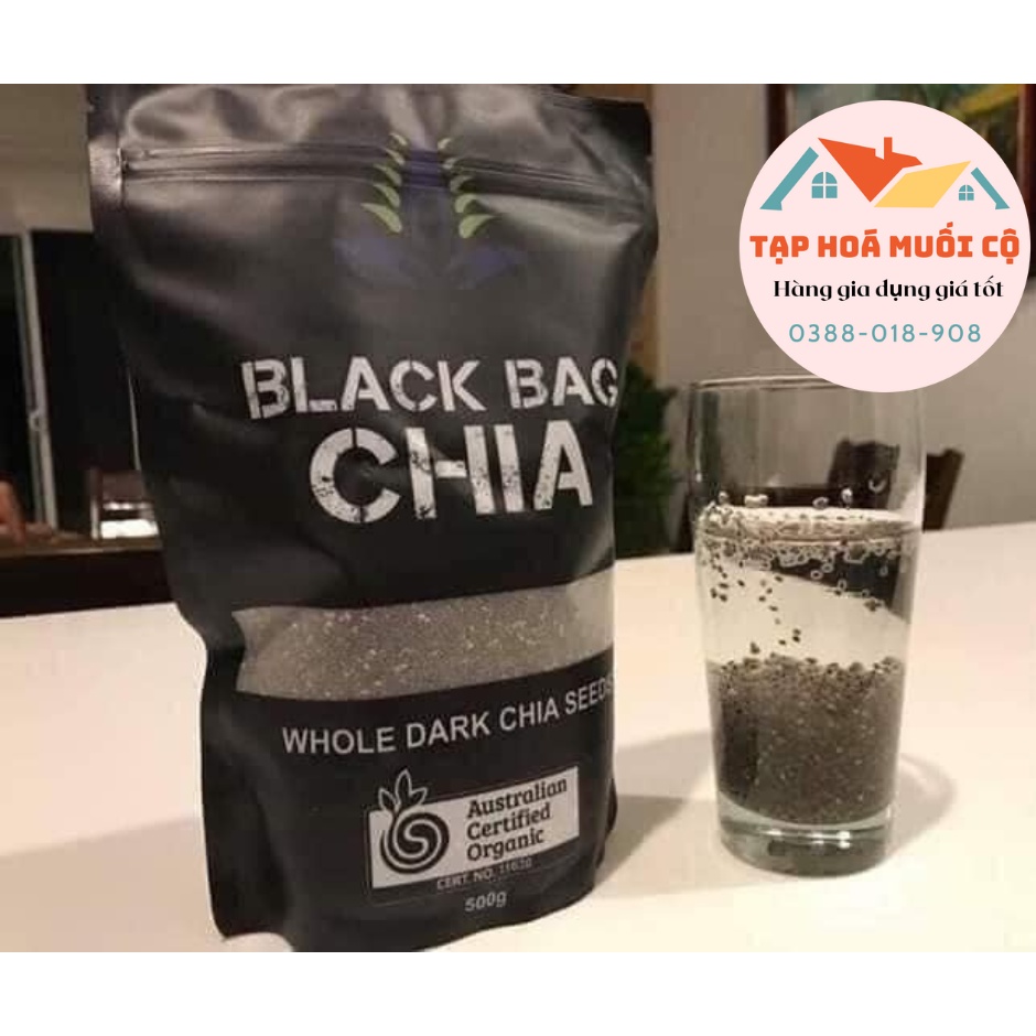 HẠT CHIA BLACK BAG-HẠT CHIA ÚC ORGANIC-LOẠI HẠT CHIA NGON NHẤT-DƯỠNG CHẤT VÀNG CHO SỨC KHOẺ GIA ĐÌNH