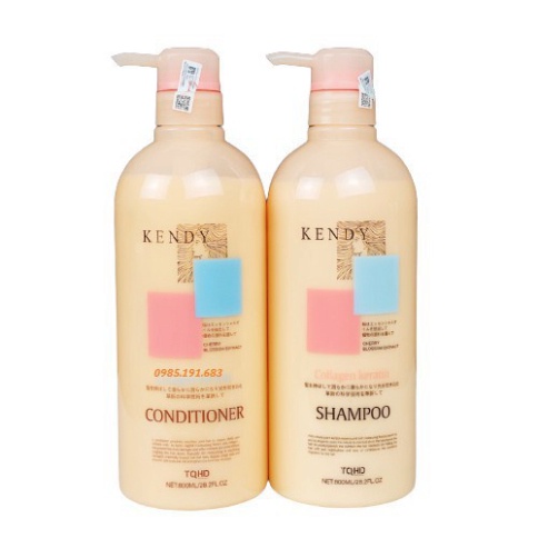 Dầu Gội Xả Collagen KENDY 800ml * 2 Cao Cấp Mềm Mượt Giúp Tóc Chắc Khoẻ Bóng Mượt Hương Nước Hoa | Calla Official