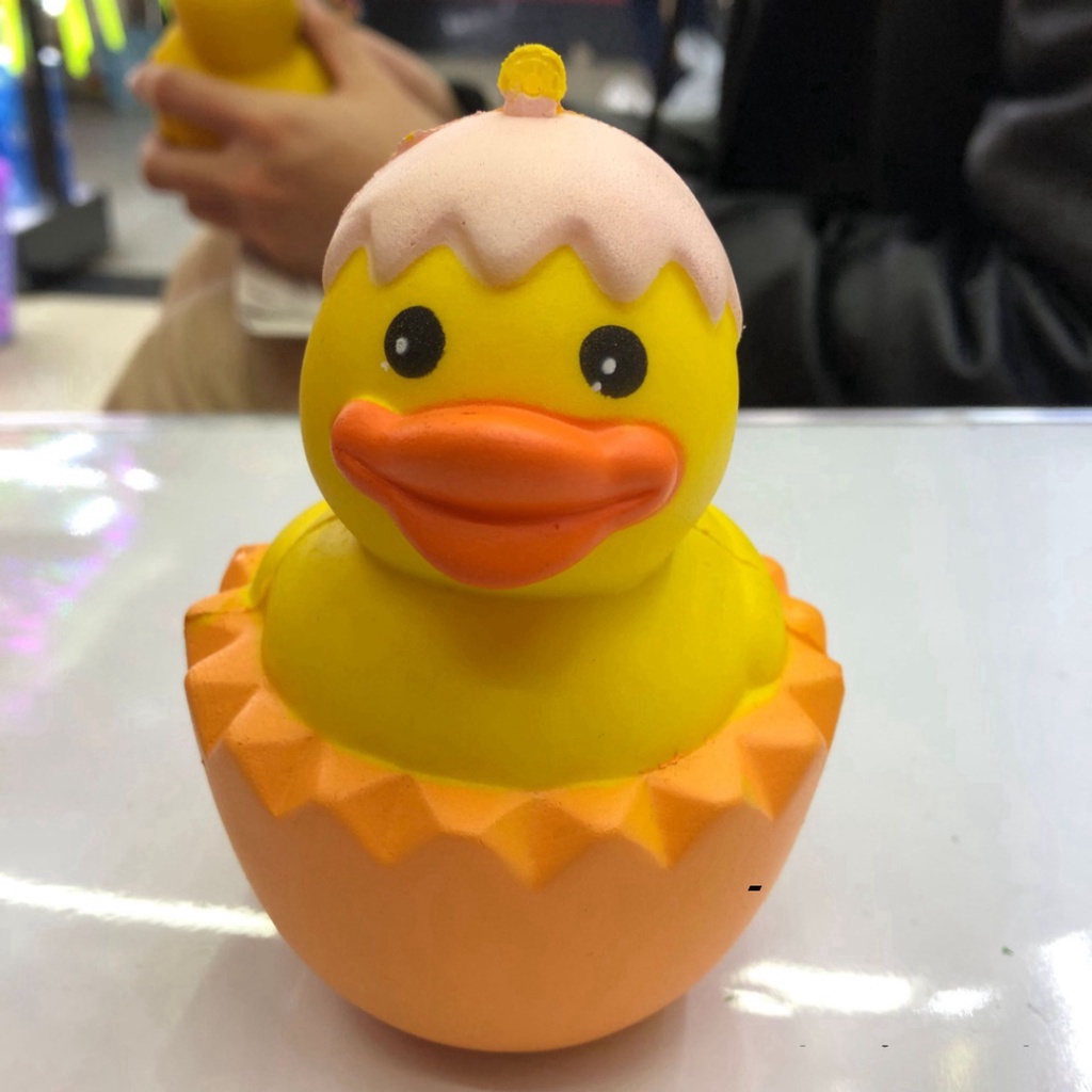Squishy Lớn JUMBO Hình VỊT CON NỞ qua hột trứng công cụ giải trí Xốp Giảm Stress Hình mượt mà xinh đẹp co dãn và đàn hồi