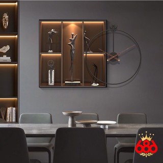 Đồng hồ decor phong cách bắc âu .bức tranh đèn led 2022