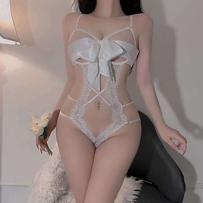 Đồ Ngủ Liền Thân Nữ Thắt Nơ Nâng Ngực Cực Sexy