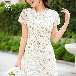 Đầm trắng cổ nơ CHACHY CC67