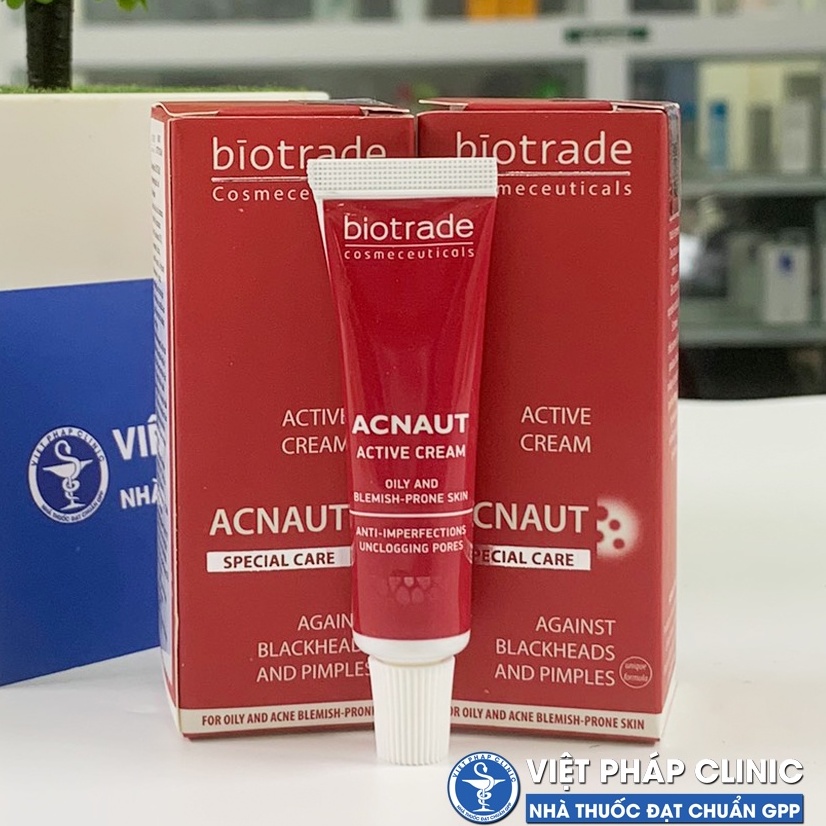 [Có Tem] Kem Giảm Mụn Biotrade Acnaut Active Cream 5ml