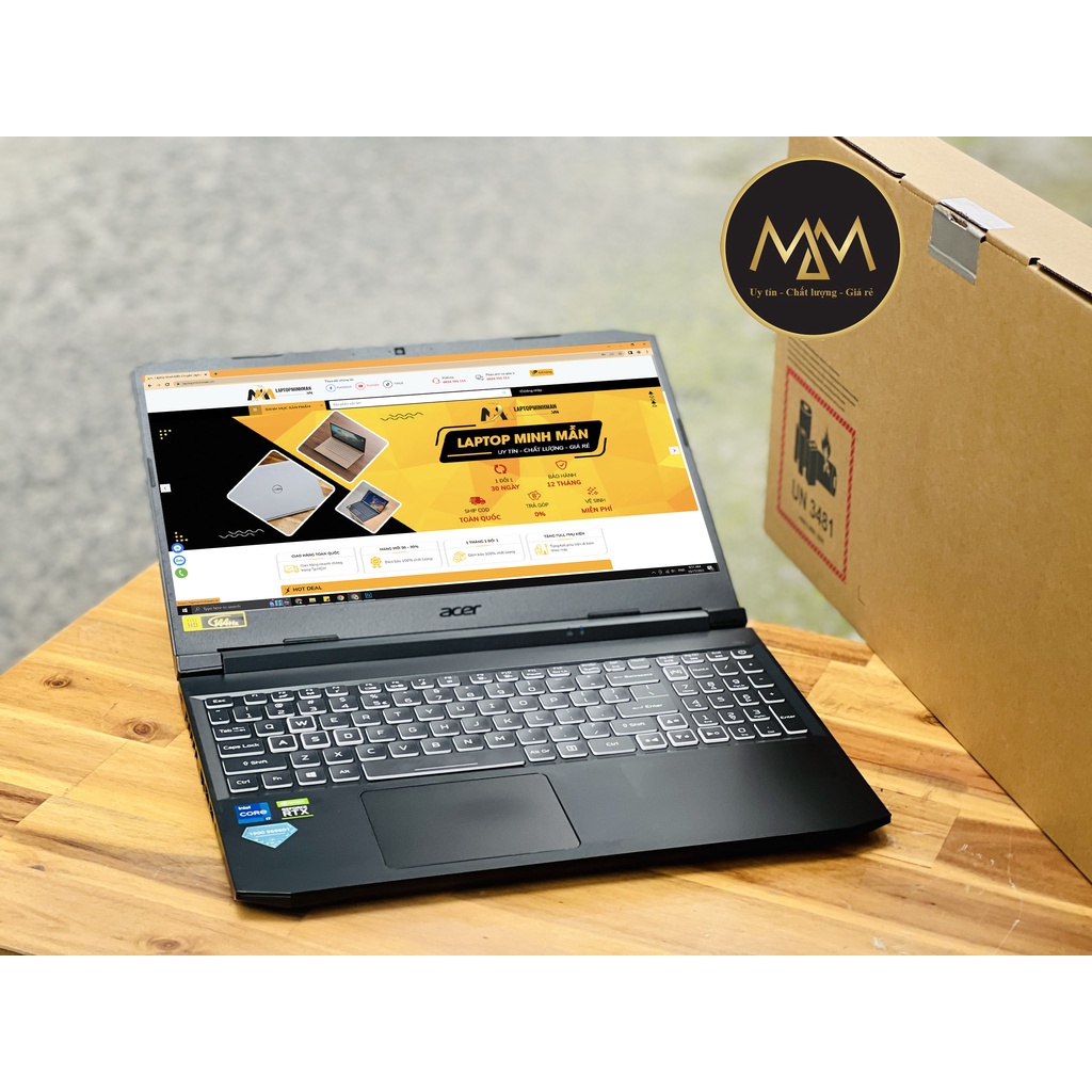 ACER NITRO 5 GAMING AN515-57-74RD I7 11800H RAM 8GB SSD 512GB RTX 3050 4GB 144HZ CHUYÊN GAME GIÁ RẺ