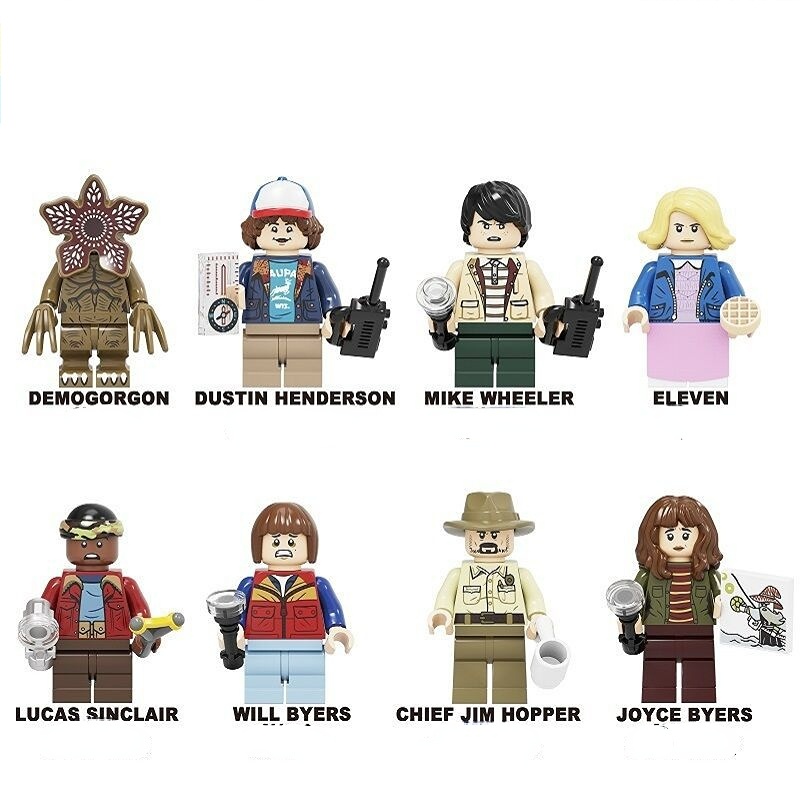 Set 8 Mô Hình Lego Nhân Vật Phim Stranger Things