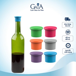 Nắp đậy chai rượu vang bằng silicone chuyên dụng tiện lợi cho quầy bar