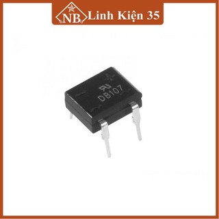 Diode cầu 1A DB107 chân cắm, chân dán