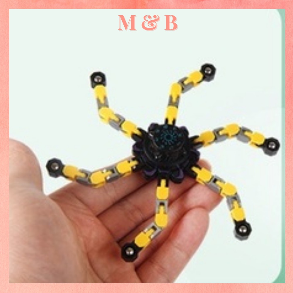 Spinner Robot Kim Loại 6 Cánh Cao Cấp Con Quay Vô Cực Thần Tốc Ma Thuật Manh Nhất Gấp Gọn Để Bàn Có Thể Đổi Nhiều Kiểu