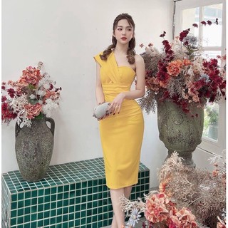 Đầm body 1 vai ( có mút ngực )