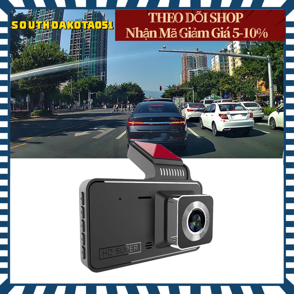 [Hàng Sẵn] Camera Hành Trình ô tô - Máy ghi video Lái xe Ô tô Đa năng 4in 1080P với Hình ảnh Đảo chiều【Southdakota051】