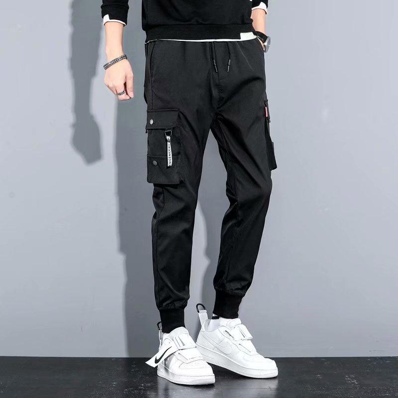 Quần Thể Thao Dài Đến Mắt Cá Chân Bằng Lụa Lạnh Dáng Rộng Phong Cách Hàn Quốc Thời Trang Xuân Hè Cho Nam TTE439