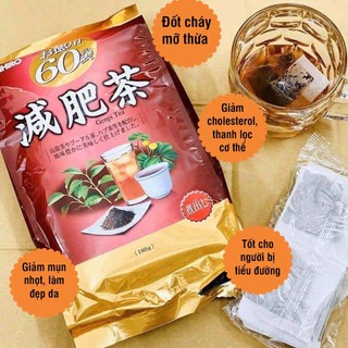 Trà Genpi Orihiro hỗ trợ giảm mỡ thừa 60 gói/túi chính hãng Nhật Bản, Genpi tea trà giảm cân Orihiro