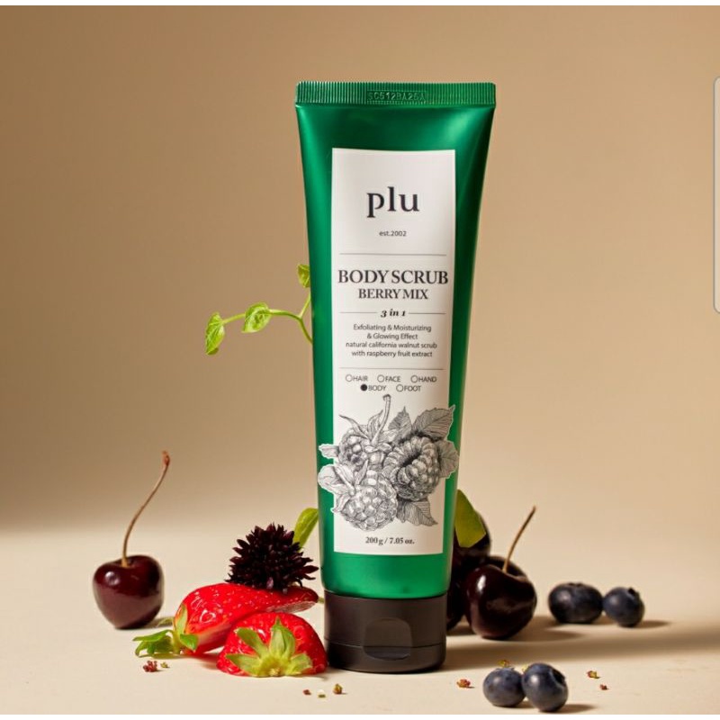 Tẩy da tế bào chết body Plu số 1 Hàn quốc 200g vegan cruelty free