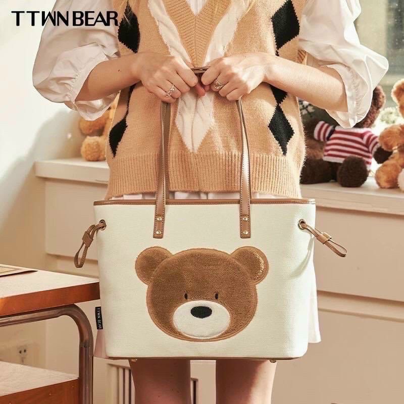 Túi Đeo Vai Hoạ Tiết Gấu Cute Mẫu Mới