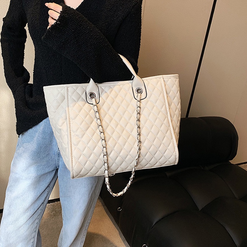 Ielgy Túi Đeo Vai Sức Chứa Lớn Dây Xích Hình Thoi Cho Nữ