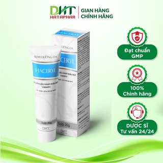 Kem dưỡng HACERYL DHT HATAPHAR giữ ẩm, làm mềm mịn chống nẻ an toàn dùng được cho trẻ sơ sinh - Tuýp 20g