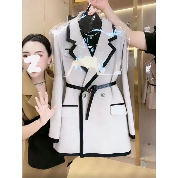 Áo Khoác Vest Cao Cấp Phong Cách Hepburn Thời Trang Thu Đông Mới 2022