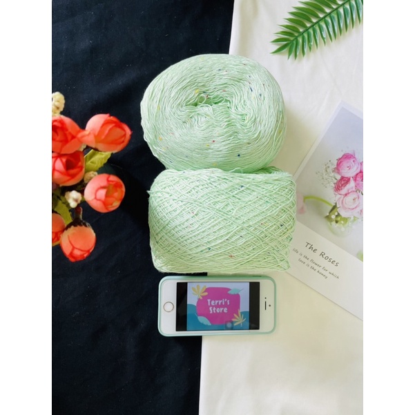 Sợi Bambo 100%  - Sợi chập và xe/se - Cỡ sợi ~ 0.8mm - Sợi mùa hè - Chuyên áo, váy, bikini, áo dài...