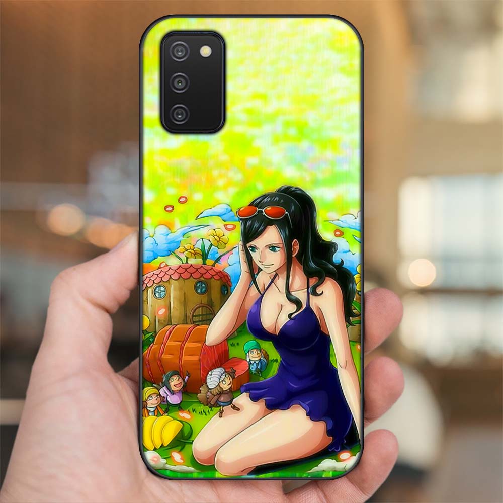 Ốp lưng Samsung A03S viền đen in hình Nico Robin One Piece Đảo Hải Tặc