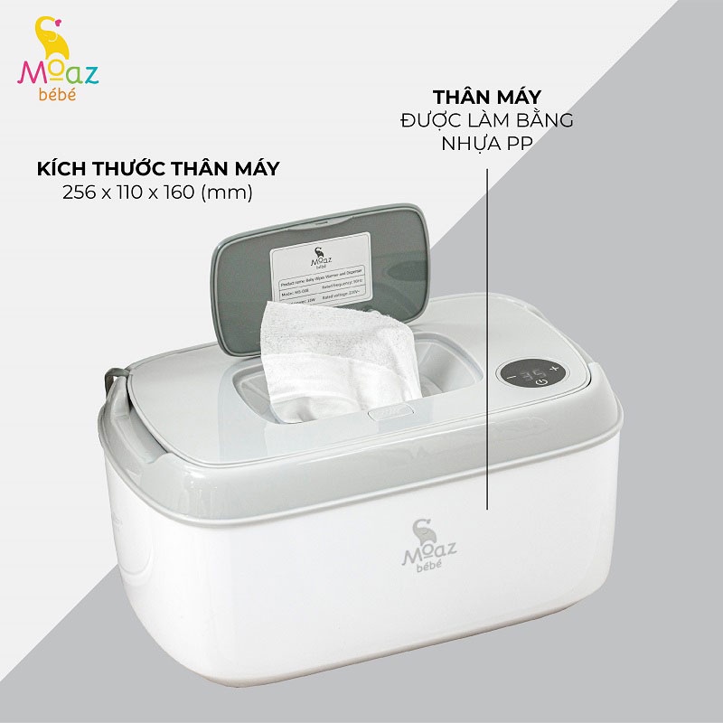 Máy làm ấm khăn ướt MOAZ BÉBÉ MB-008