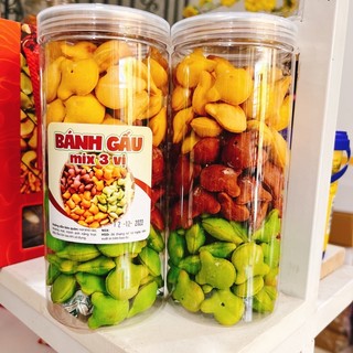 BÁNH GẤU MIX 3 VỊ: TRUYỀN THỐNG, CHÙM NGÂY & CAFE 420G