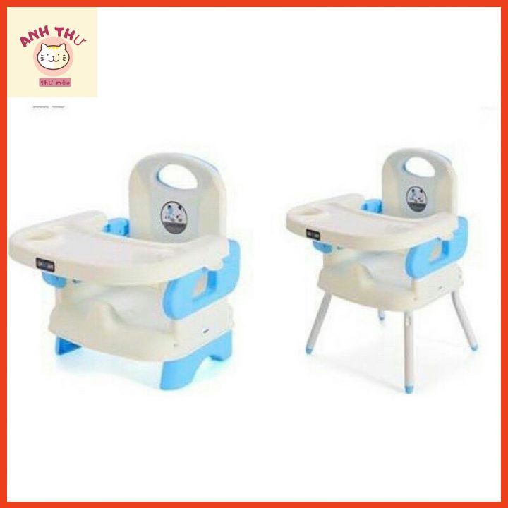 Ghế ăn dặm gấp gọn , ghế tâp ăn cho bé 3 in 1 kèm chân sắt siêu chắc chắn BOOSTER SEAT