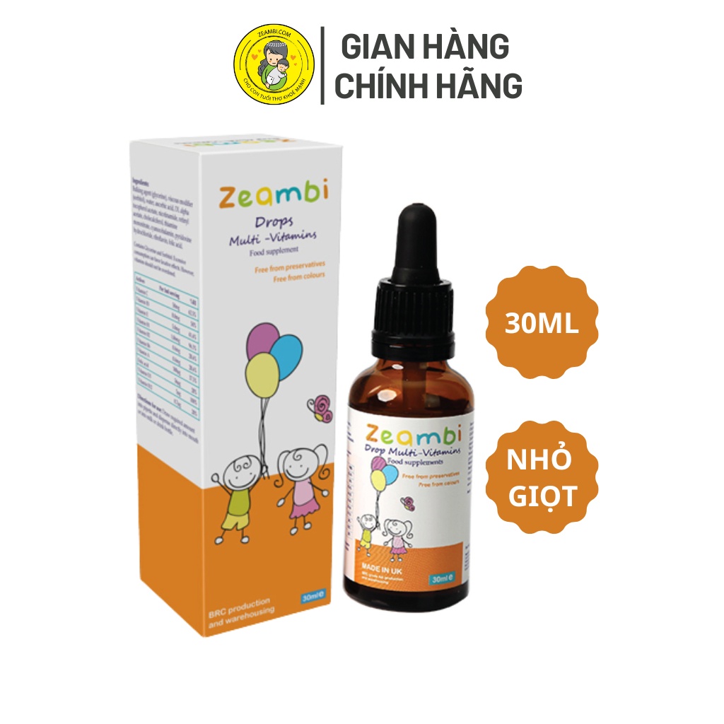 Vitamin Zeambi, Vitamin tổng hợp Zeambi 30ml