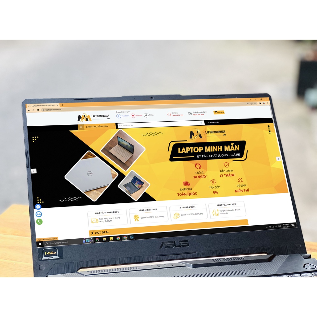 ASUS TUF GAMING F15 FX506LH I5 10300H GTX 1650 4GB 2022 RAM 8GB SSD 512GB 144HZ CHUYÊN GAME VỎ NHÔM GIÁ RẺ