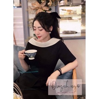 đầm cổ ngược