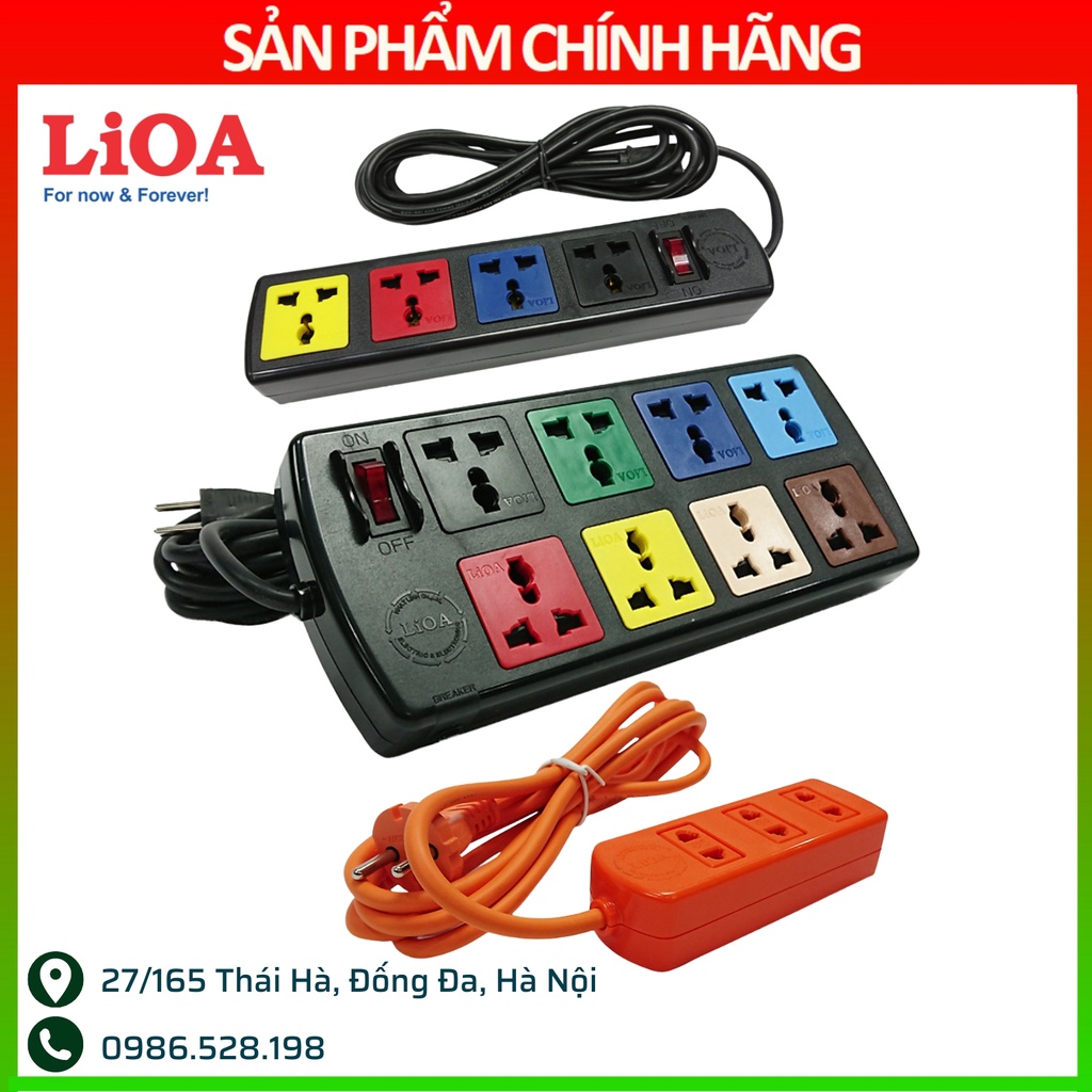 Ổ cắm điện LiOA có dây kéo dài công suất lớn