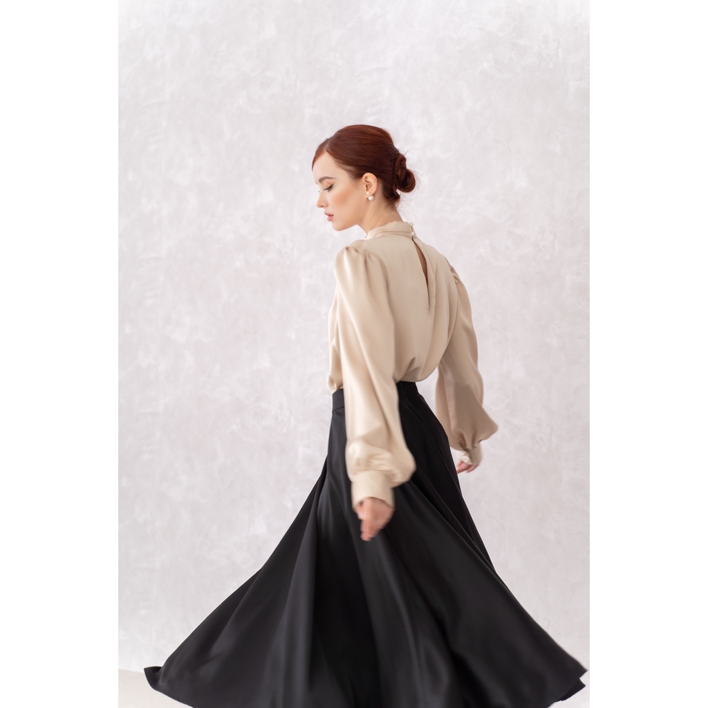 Áo Lụa MAJORI SILK SHIRT - Áo Tay Dài - Áo Tay Phồng - Áo Lụa Thiết Kế Cao Cấp 🌹