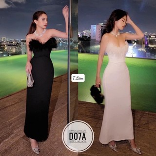 BIGSIZE (50-90kg) Đầm 2S lông vũ D07A