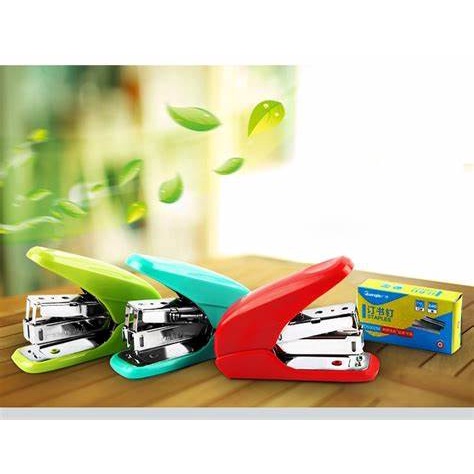 Dập ghim mini GuangBo cap  cấp, Ghim bấm giấy W7701 tặng 1 hộp ghim