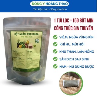 ✅Bột thảo dược ngâm phụ khoa Hoàng Thao, xông rửa vùng kín, giúp hồng hào, hết mùi, sạch sản dịch (dạng túi lọc)