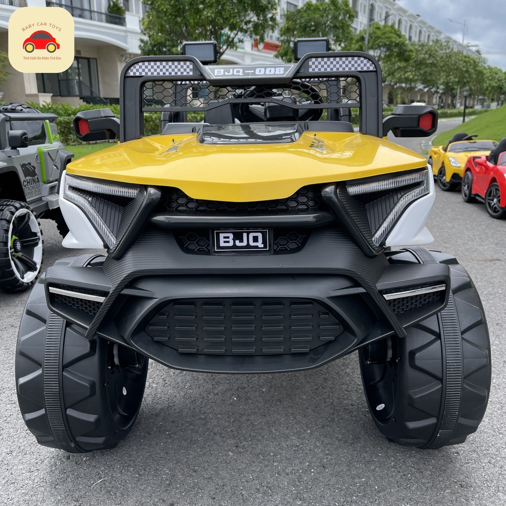 Ô Tô Điện Địa Hình RAPTOR BJQ 008, 4 Động Cơ, 2 Chỗ Tải Trọng 80KG (Đỏ-Vàng-Xanh)