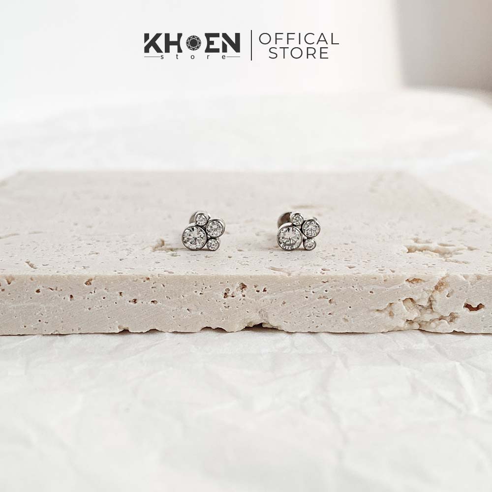 Khuyên Đá Chân mèo - Titanium G23 - Khoen Store