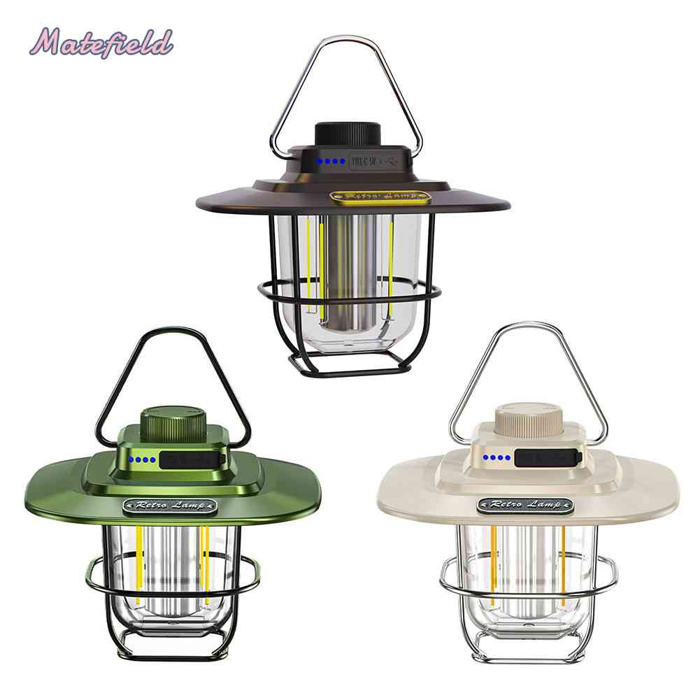 Đèn LED Cắm Trại Điều Chỉnh Được Độ Sáng Có Móc Treo